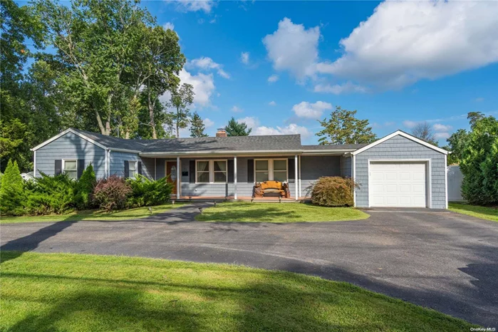 Move right in to this exceptional Ranch. Featuring vaulted ceilings, a huge private flat back yard and a circular driveway with plenty of parking. Renovated in 2014, this fantastic layout offers a large eat in kitchen with bright light through the Anderson windows. Newly added central air, a new cesspool ( 2016). A semi above ground pool, fenced back yard. Main floor laundry mudroom- leads to garage. Covered front porch, very private with professional landscaping. Not to be missed. Commack Schools., Additional information: Appearance:move In, Separate Hotwater Heater:Yes