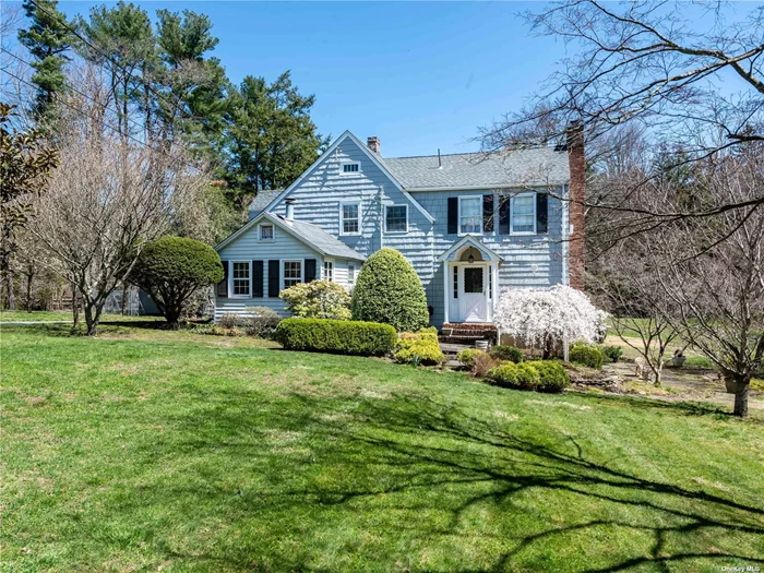 A hidden gem! This majestic property is truly one-of-a-kind featuring level and rolling sections, vibrant mature plantings, specimen trees and an in-ground vinyl pool with bluestone patio - a gardener&rsquo;s dream. Located in the heart of Muttontown Village on the corner of Brookville Road and a Private Road - a unique 40 Ft buffer divide the property and the private road creating ultimate privacy. An opportunity to revive this beautiful colonial residence originating from 1888 or build your dream home to your liking.