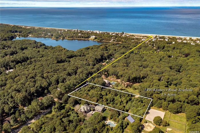 This prime 1.9 acre vacant building lot is located a half mile from Kenney&rsquo;s Beach, Peconic Dunes camp and nature trail and to Sparkling Pointe Vineyards. The property backs up to open land and horse paddocks. Situated to build a 5, 000+ square foot main residence, garage, pool and pool house and horse stable if desired, make this parcel of land present endless opportunities.  The lot dimensions are approximately 460 x 183&rsquo;.