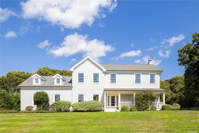 Gracious and stylish in a coveted beach community, this beautifully renovated home sits on an acre with plenty of room for a pool and more. The home offers a spacious open floor plan complimented by a separate office, den, bonus room and guest quarters. Perfectly situated just a few hundred yards from association bay beach access and less than 3 miles to downtown Greenport and Southold. Over-sized two-car garage, large basement, fireplace, new roof, hardie shingle siding and long list of updates available upon request.