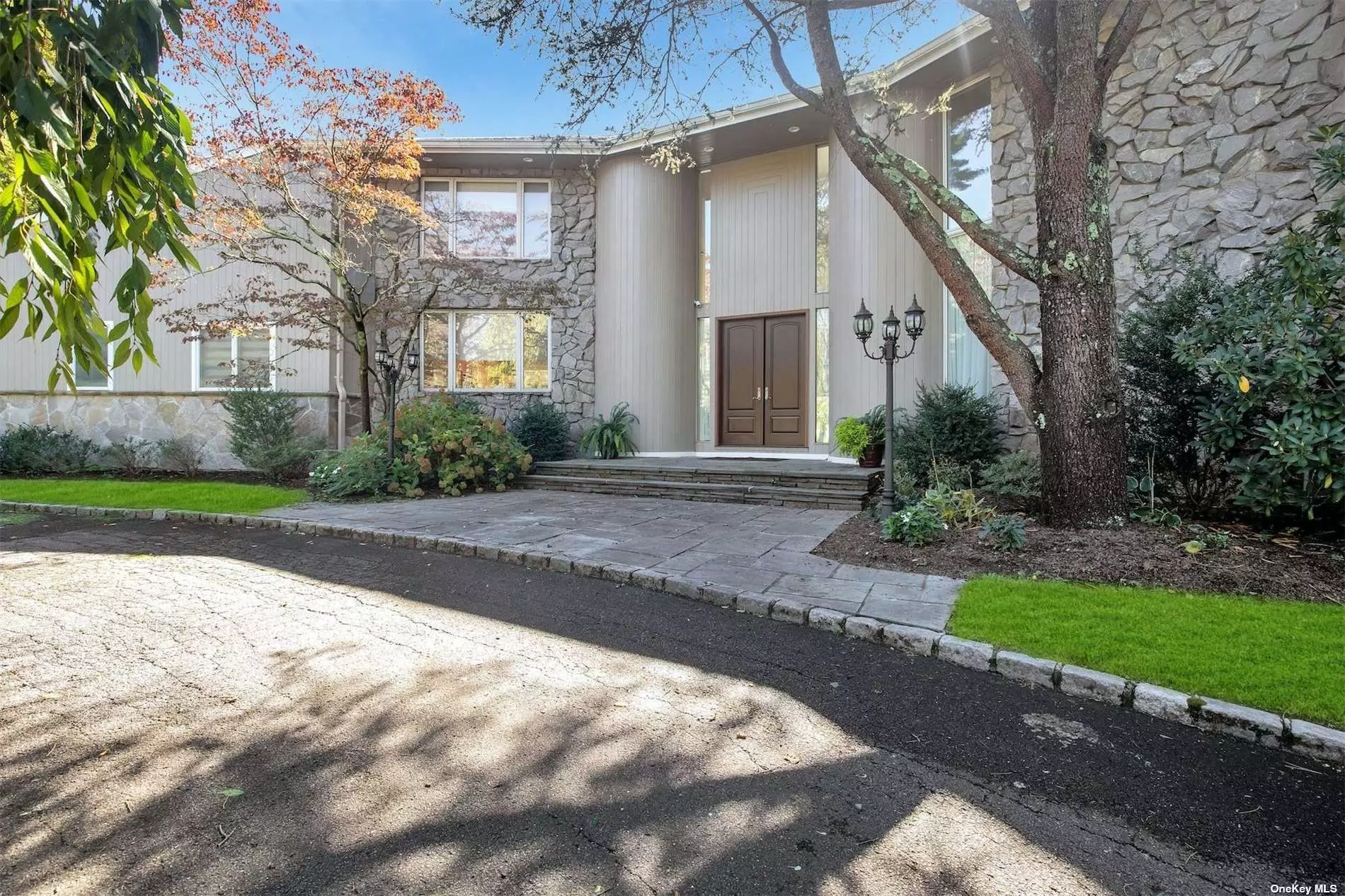 Exquisite stone and cedar luxury contemporary home.