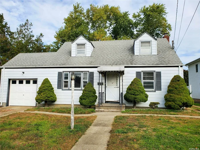 An Enormous Potential Awaits You Here In This 4 Bedroom 1 Bath Cape With A Full Unfinished Basement, Two Driveways & 1 Car Attached Garage. Conventially Located To The Busy Hamlet Of Downtown Bethpage For All Your Shopping & Eateries. Just Minutes to The Long Island Railroad & Main Roads For Easy Commuting. Sits On A 60x100 Lot With A Blue Ribbon School District. SOLD AS IS CASH OR REHAB LOAN. This Home Is Waiting For You To Redesign For Todays Modern Amenities.