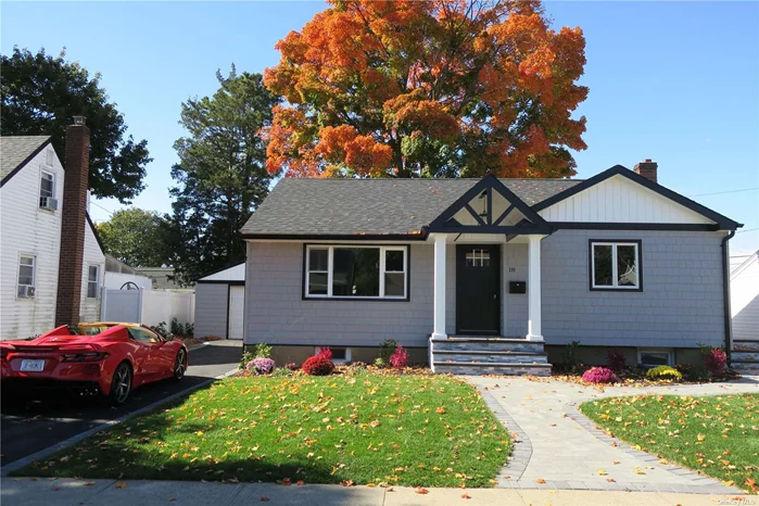 Completely Renovated Ranch Inside and Out Down to the Studs. Open Floor Plan.This Diamond Home Features, New Roof, Windows, Siding, Plumbing, Electric. New Cac and New Heat Throughout, All Large Rooms with Gleaming Hardwood Floors and HI Hat Lighting Throughout-Custom White EIK with All Stainless Appliances and Quartz Counters and Custom Backsplash. Two Gorgeous Bathrooms with Quartz and Marble Finishings. Full Beautifully Finished Basement and New Bath with Separate Laundry Area and Oversized Detached Garage, New Driveway, Walkway, Stoop and Portico. Large Fenced In Yard. New Baths. Taxes Do Not Include Additional STAR Savings of $1213. Must See to Appreciate This Beauty. Nothing Left to Do But to Move Right In.