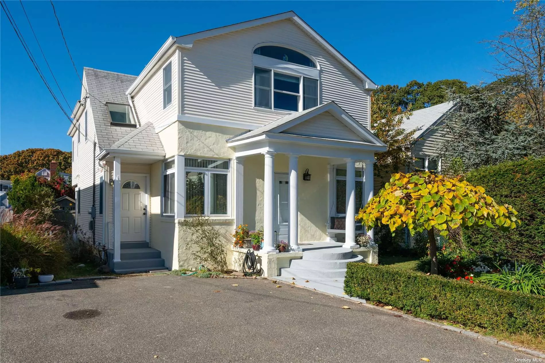 Located just down from the park, on a quiet dead end street. This expanded 4 br, 2 bth colonial features a spacious LR/DR w/WBFP. The second floor encompases a LG primary BR w/vaulted ceiling, full beautifully renovated bath accessed from both primary BR & Hall, 2 br&rsquo;s, plus exceptionally LG Br/playroom w/vaulted ceiling. Nice Private fenced rear yard.