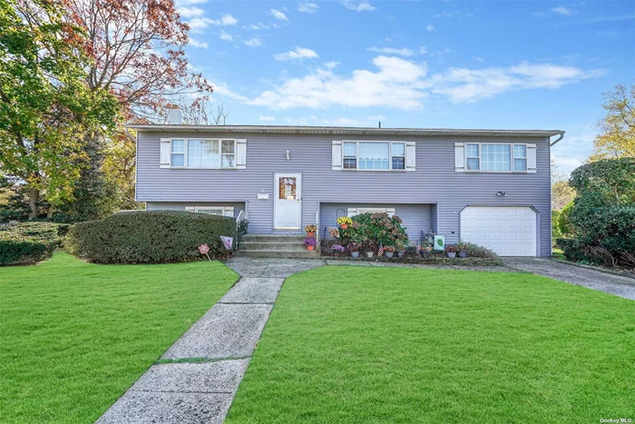 Welcome To This Amazing Expanded Wide Line Hi Ranch Offering Over 2200 Sq Ft of Living Space. Formal Dining Extension is 12 x 24 With French Doors To Sun Filled Second Story Deck Overlooking Fully Fenced Yard. Converted Carport to A 1 Car Attached Garage With Workshop And New Garage Door Opener. New Vinyl Siding. Updated Washer/Dryer. Pull Down Attic Stairs. Gas Heat. Central Air. In Ground Sprinklers Front & Back. Quiet Dead End Street. True Taxes Shown.