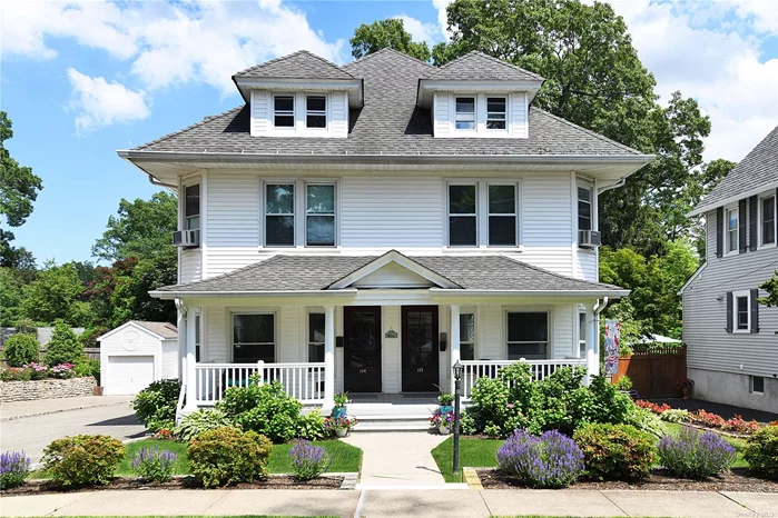 Move In Ready Side-By-Side Duplex On A Beautiful Property In The Heart Of Oyster Bay, With Rocking Chair Front Porch And Back Porch Balcony. Freshly Painted. Wood Floors Throughout, Large Windows In Living Room, Formal Dining Room, Eat In Kitchen With Granite Countertops, Spacious 3 Bedrooms, 1.5 Baths. Large Walk-Up Attic And Walk-Out Basement, Great Storage And Laundry. Patio And Backyard, Driveway & Additional Street Parking. Convenient To LIRR, Shops, Restaurants, Parks, Beaches, Sailing & The Village. Tenant Pays All Fees.