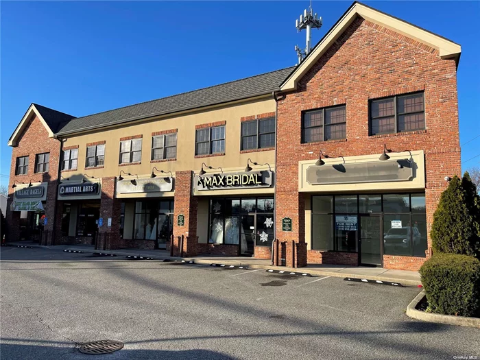 Retail Store first floor 860 Sq/ft with full basement of 860 Sq/ft. in heart of Downtown Syosset. Convenient to train and Jericho turnpike. Private Parking lot.