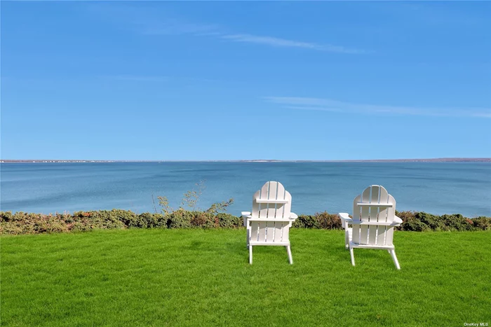 Unique opportunity on North Fork&rsquo;s Nassau Point! Designed for waterfront living, this exceptional property boasts 100 feet of private beach and panoramic views of the Peconic Bay including a four bedroom home set on .88 acres.