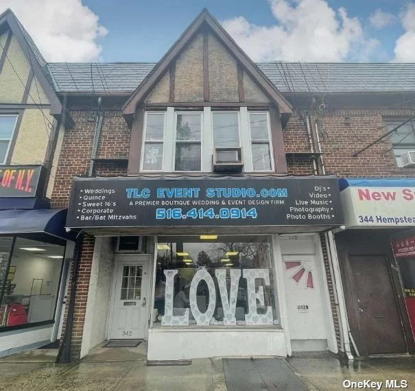 Store front & Basement for rent in a Mixed use property in West Hempstead. Approx. 900 sq. ft. Great foot Traffic, Street Parking.