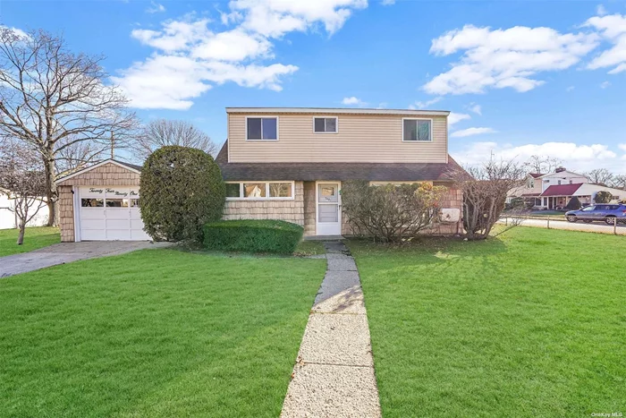 A Must See! This Beautiful & Spacious Home in East Meadow. The Size of This Dormered Cape Home Will Surprise You w/ 4 Large Bedrooms, 1 1/2 Baths, Detached 1-Car Garage & Yard For Entertainment And Relaxing. The 1st Floor Layout Includes A Light-filled Living Room w/A Big Picture Window & An Eat-in- Kitchen w/Plenty Of Space For A Dinning Room Table. Down the Hall Are 2 Spacious Bedrooms & A Full Bath w/Tub. The 2nd Floors Offers 2 Large Bedrooms- A Primary Bedroom With A Half Bath & Another Bedroom With A Large Walk-in Closet. Simply Unpack & Immediately Enjoy All This Great Property Has To Offer, Your Home Awaits!!!