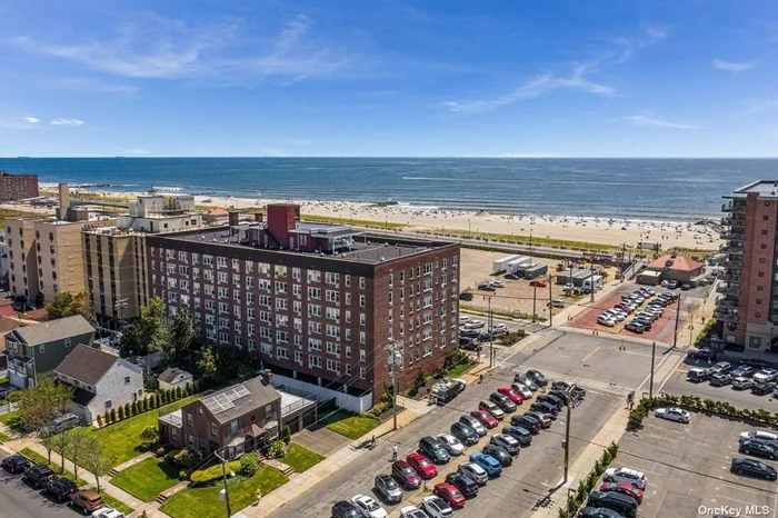 Waterviews with central location! Gorgeous and spacious fully updated Studio offers King Sized sleeping alcove Oak floors throughout, New Stainless Steel & Granite Kitchen, New Bath, plus building features Sky Room/Party Room. Across the street from the boardwalk and beach and Just blocks to LIRR and all restaurants/shopping.