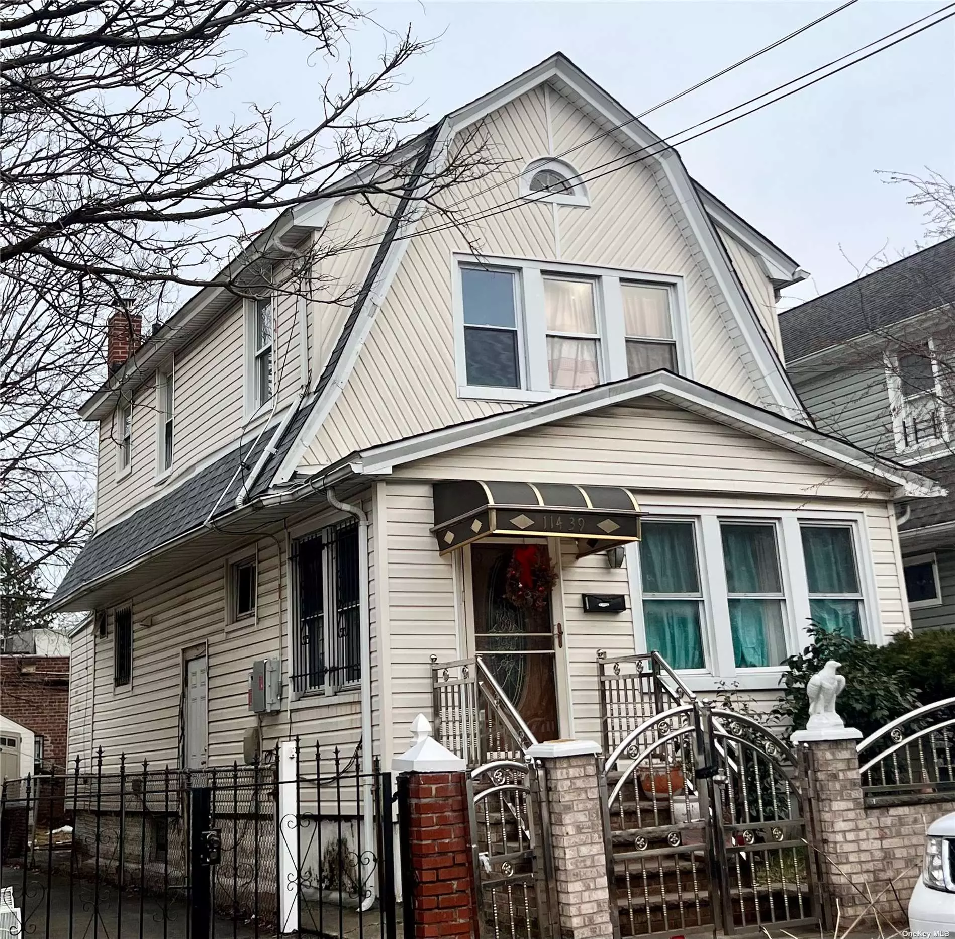 5 Bedrooms, 2 Full Bathrooms. Formal Dining Room is currently used as a 4th Bedroom, can be easily converted back . Full Finished basement with outside separate entrance. Private Driveway. One Car Detached Garage.