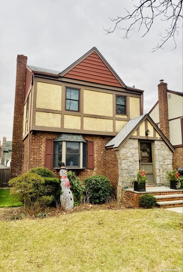 1 family Tudor home on a quiet block of Bellerose. Featuring 3 bedrooms, 1-1/2 bathrooms, formal dining, kitchen, private driveway.