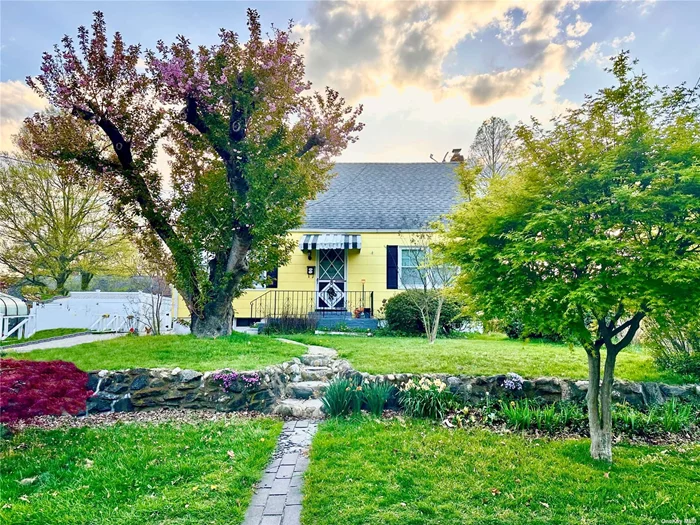 Welcome to this charming cape cod, built in 1951, boasting four bedrooms and two full bathrooms. This home features an upgraded eat-in kitchen, an updated first-floor bathroom,  original wide plank hardwood floors, and crown moldings throughout the first floor. The upstairs has a rear dormer with two large bedrooms and a full bath. The roof was re-done (first layer) in 2001, and the boiler & water heater were replaced in 2006. In addition, there are replacement windows and updated 200 amp electrical service.