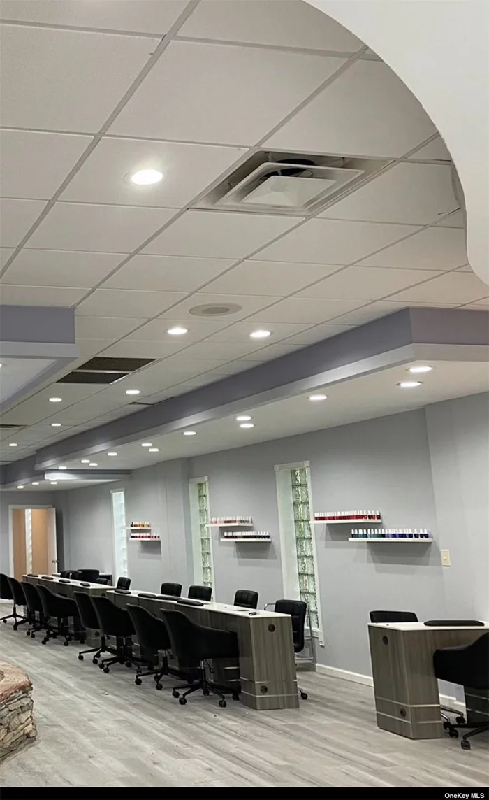 Long Island Turnkey Nail Salon And Spa Business.3, 200 SF With 10 Manicure and 10 Pedicure Stations Plus 4 Spa Rooms, Ventilation System, ATM Machine, Mall Parking Lot With 10 Spaces. Monthly Rent Include R.E. Tax, 5-Year Lease/2 Years Remain/Option For 5 Additional. 3 Months Security Deposit Required.