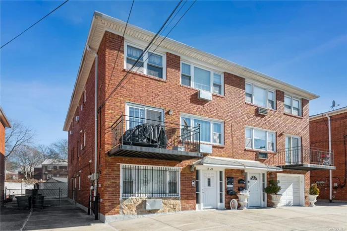 Stunning All Brick Two-Family Home. Spacious and Bright. Large Driveway. Serene Backyard. Excellent Bayterrace Location, Private & Quiet Street but Close to All Shops, Restaurants, Transportation, and Schools. Sold As Is