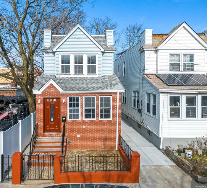 Stunningly renovated 3 bedroom 3 bathroom home at the intersection of Fresh Meadows and Flushing. Located a stones throw away from all entertainment, shopping, and transportation on Parson&rsquo;s Blvd. Upon entry your jaw will drop in awe of the beautiful open floor plan flooded with natural light. The home is detached which allows for amazing light and air through the home. All new electric, plumbing, roofing, kitchen & much more throughout! Upstairs you will find 3 Queen sized bedrooms that you wont be able to wait to call yours! In the rear you will find a one car garage in addition to, space to entertain and host.