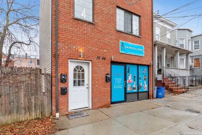 Store or office for lease on the first floor of a mixed use building. Approximately 1, 000 square feet. Tenant pays for gas and electric. Heat is paid by the tenant. Tenant has use of existing through the wall A/C. Easy access to major roadways.