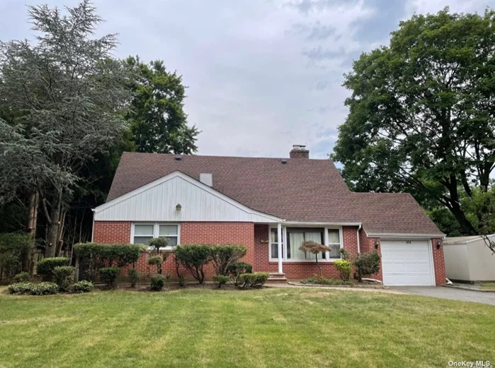 Spacious, North Facing 4 Bedroom, 2 Bath Cape Located Near Schools, Parks, LIRR, Bus, Restaurants, Shopping, and Highway. Attached Garage with Driveway. Hardwood Floor Throughout. Central A/C. Finished Basement. Garden Shed. Use Of East Hills Park Pool. Roslyn School District.