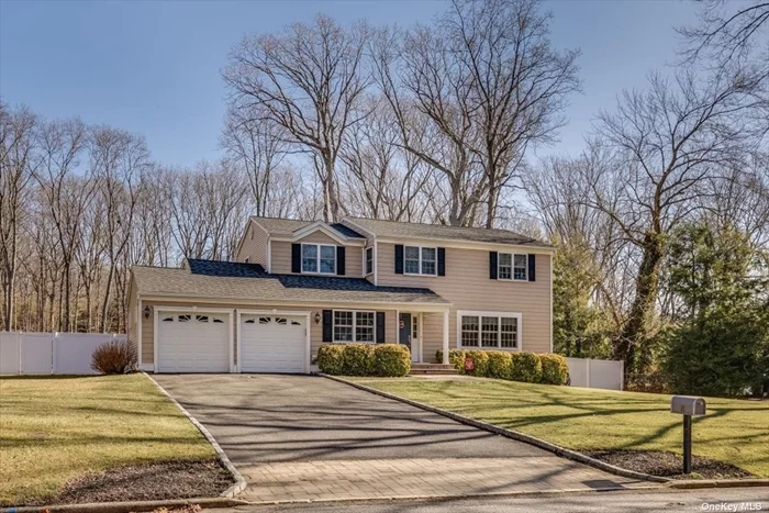 This Beautiful Colonial Home In A Quiet Cul-De-Sac Location Is The Perfect Place To Call Home .Rare Flat Private Acre of Park-Like Property. A Great Place to Enjoy Your Summers. The Doors, Windows , Siding, Roof, A/C and Driveway updated in 2012. There is a Heated Gunite Pool that was Recently Marble dusted and New Patio added with Cambridge Pavers. Brand New Perennial Garden and Outdoor Lighting. Open Concept Kitchen with Stainless Appliances and Quartz Counters that flows Into Den with Fireplace. Hardwood Floors Downstairs and Upstairs. New Washer and Dryer off Kitchen and Enormous Two Car Garage .First Level has a Bedroom/Office. Upstairs there are Four Spacious Bedrooms and Two Full Baths. Updated Gas Boiler with Indirect Hot Water Heater. Finished Basement adds more space with PVC Paneling that is Waterproof and Mold & Mildew Resistant. Taxes are listed w/o Star and Never Been Grieved.