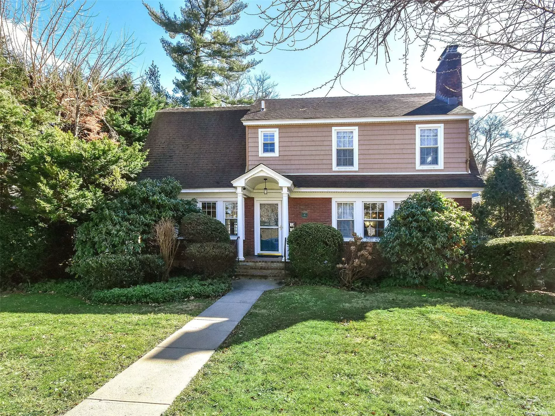 This light filled, beautifully maintained Colonial will capture you from the moment you enter. The entry foyer opens to a living room with fireplace on one side and a large den with walls of windows on the other. The eat in kitchen offers a Viking stove, stainless steel appliances and is adjacent to generous formal dining room and sun room. The second floor offers the primary bedroom with fireplace and bath, 2 additional bedrooms, an office, full bathroom and access to the walk up attic. Other features include HW floors, 2 car garage and a lovely yard with deck. A commuter&rsquo;s dream within .5 miles to train, near neighborhood Park. Bring your paddle board, kayak and enjoy water activities at private beach including mooring rights with small fee.