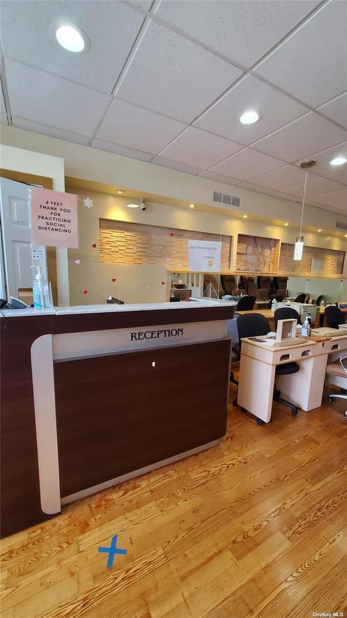 Existing Nail Salon, Fully Furnished, Turn Key Business with 6 Pedicure Chairs, 5 Manicure Stations, 2 Treatment Rooms. ADA Compliant Bathroom, Laundry and Partial Basement for Storage. High Traffic Location with Parking Lot for Over 30 Cars.