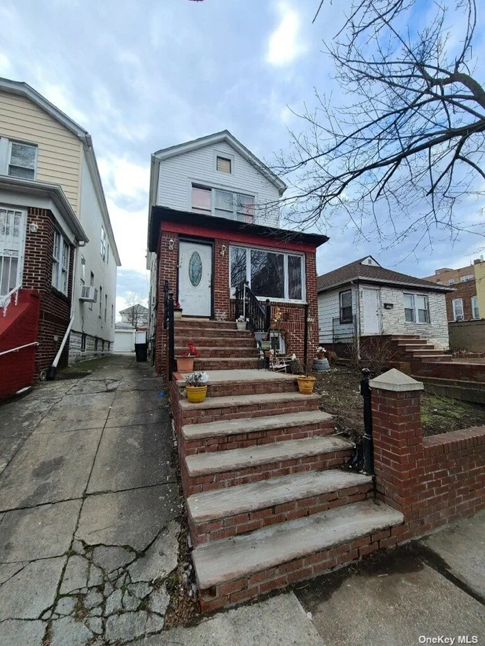 Well maintained single family in East Flatbush, Brooklyn. Property consists of 3 bedrooms, 1.5 baths and basement. First floor open layout features Living Room , Dining room, kitchen and a half bath. Top floor has 3 bedrooms and a full bath, the primary bedroom has lots of closet space. Basement is unfinished, but has lots of potential, currently being used for laundry, with a small room. Property has a shared driveway, with backyard space, and a garage. Lots of stores nearby, and close to transportation. Call or email to schedule a viewing appointment. Seller is highly motivated to sell, all reasonable offers will be considered.