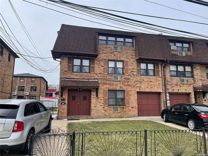 Welcome to this must see to believe magnificent semi-detached 2 family triplex in excellent location featuring 3 stories + lower level. 1st fl features 2br, Living rm, Dining Rm, Full Bath, 1 Car Att Gar, Lg Entry Foyer. 2nd fl: 3brs, EIK, Family Room, 2 Baths, 3rd fl: 3 Bedroom Apartment, Eat In Kithcen, Living Rm, Dining Rm, 2 Baths, Full lower level w/ high ceilings, utility rm, laundry Rm, Separate Entrance. This Legal 2 Family building is only 43 yrs young, well maintained and will stand strong another 200+ years with no problem. Solid oak floors throughout. All mechanicals in great shape. 4 zone heating, excellent location and close to all. Oversized lot w/ plenty of green space, 2 private driveways w/ 1 car att. gar., off street parking for 5 cars and or vans and trucks, sold as is. Will be delivered Vacant, Excellent for investor or end user, Huge Income Potential, This is a one of a kind legal 2 family investment property with extra income potential and room for many families. Pro Forma Rental Income: $13, 000 per month, $156, 000 per year. Will not last! Call now for your private showing!