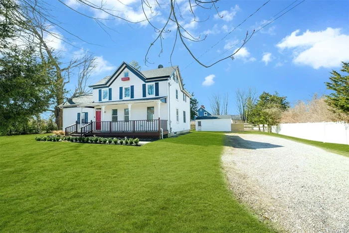 Spacious and Beautifully Renovated Greenport Home with Heated Inground Pool and Rights to a Memorable Private Long Island Sound Beach. View the Virtual Tour. View the Floor Plan.