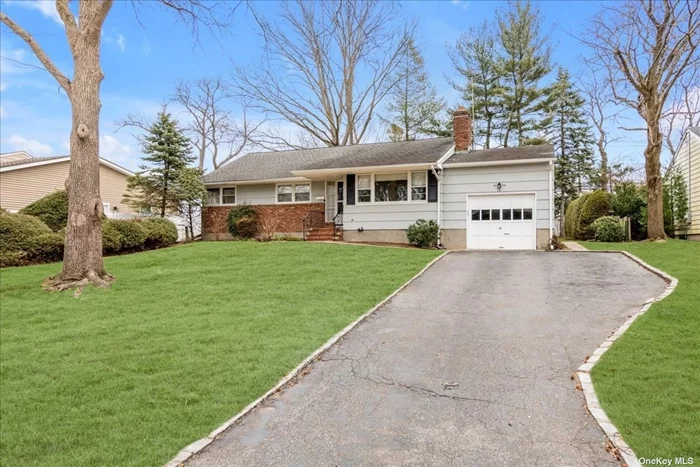 Delightfully Well Maintained Ranch Located on a Quiet Tree Lined Street in the Roxbury Area of Glen Cove. This Home Has Been Well Maintained, Lovingly Cared For and is Now Ready for its New Owners! Single Level Living, Spacious Living Room, with an Inviting Fireplace and Formal Dining Room that Looks out onto the Generously Sized Yard. The Eat-In-Kitchen has Access to the Patio for Outside Entertaining. Original Hardwood Floors Throughout. Full Finished Basement, with Recreation Room, Plenty of Storage, Laundry Room, and Utilities, Outside Entrance. Above Ground Oil Tank. There is a Gas Line on the Street. LOW TAXES!