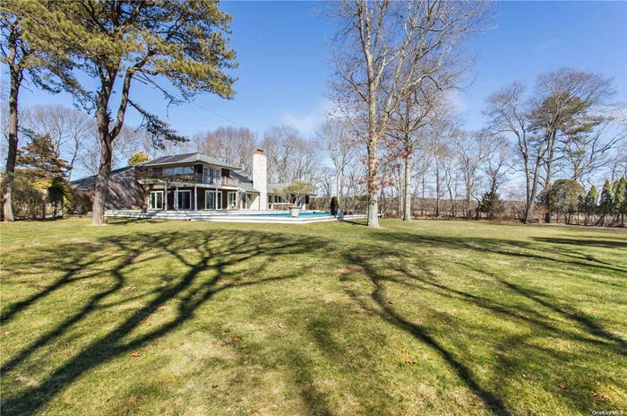 one of the last remaining large compounds in the town of Southampton on 25 acres is now available. It is composed of a 15 acre property that has a magnificently maintained 4 bedroom 4bathroom farmhouse and a additional lofted guest house. On the 15 acres is also a pool, tennis court , soccer field , 4 car garage and a one of a kind 3 acre aquifer fed Pond. additionally there are 2 additional 5 acre parcels where you have the ability to build 2 additional dream home