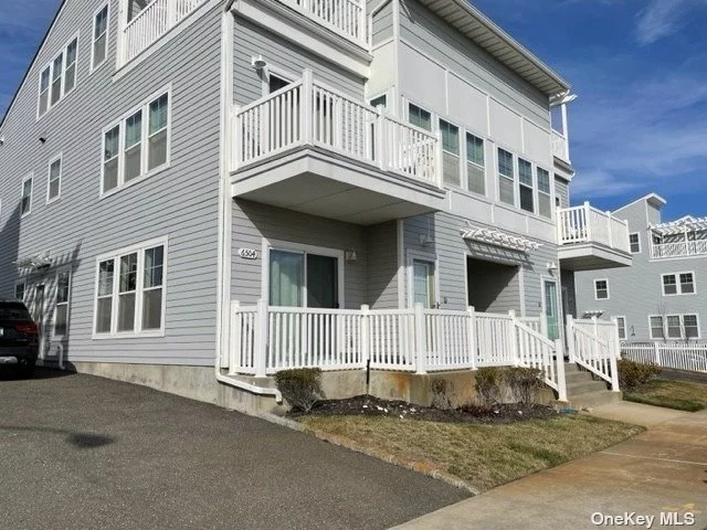 Location, location!  Directly on the oceanfront in Arverne by the Sea. Hawaii model first floor apartment; two beds two full bath. Full size washer and dryer, central heat and air, permit parking, shared use of large backyard. Lovely patio space for barbecuing after a day at the beach. Close to all transportation to Manhattan, local shops and restaurants and YMCA.