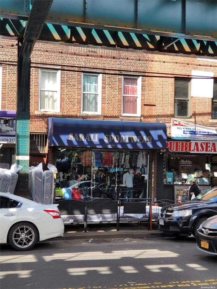 Location Location Location!! Mixed Used Property In Prime High Traffic on Roosevelt Ave, 1 Store Front And 2 Apartments with Full Basement, 1 Block To The Junction Blvd (7 Train Station),
