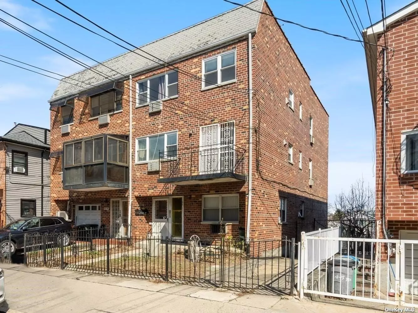 This is a fantastic opportunity to own a legal 3-family brick property in the highly sought-after area of Maspeth. The property boasts a 2-car driveway and is conveniently located near Q18, Q58, Q59, Hwy 495, Hwy 278, schools, and shopping. Each unit offers comfortable living space with ample bedrooms and bathrooms. The 2nd & 3rd-floor unit has 3 bedrooms and 2 bath and a terrace for 2nd fl, and the 1st-floor unit has 2 bedrooms and 1 bath. All units feature beautiful hardwood floors, and the basement is a walk-out to the backyard patio and garden. Recent upgrades include a new hot water tank in 2021 and a new boiler in 2019. Additionally, each floor is equipped with a fire sprinkler system, ensuring your safety. This property is being sold AS-IS, providing you with the opportunity to put your own personal touch on the property. Don&rsquo;t miss out on this exceptional opportunity to own a prime piece of real estate in Maspeth!