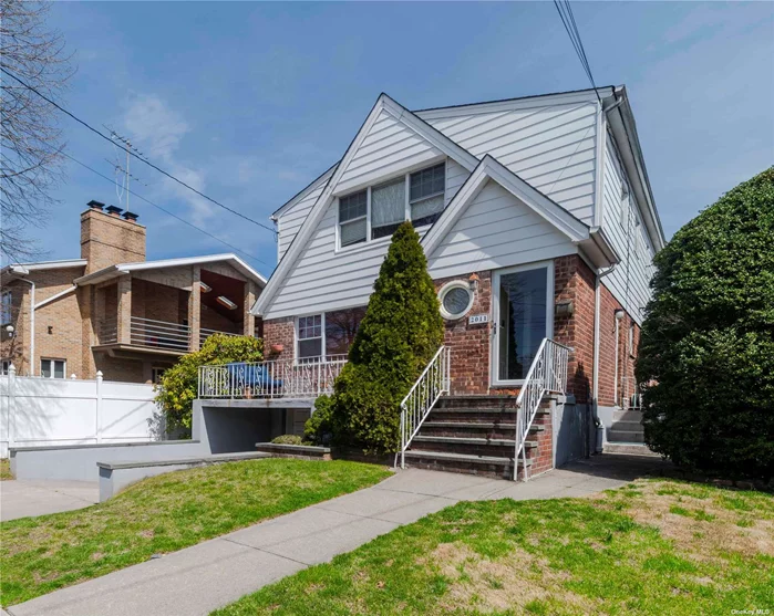 Large 2 Family in the heart of desireable Whitestone.1st fl: 3 BR&rsquo;s 1 bath, LR/DR, kit. 2nd Fl: 2 BR&rsquo;s 1 new bath, LR/DR, new kit. with quartz counters Ss appliances,  high-hats thruout, New doors. GAS heat. Newer roof, furnaces, and hot water heater. Pull down attic. First floor apartment has sliding doors to deck and new bathroom. 2nd floor was renovated in 2016 w new wood flrs. Each fl. 1, 250 sf. Conveniently located to shopping and transportation including express bus to Manhattan. Very well maintained home in prime location. great income producer, low taxes, bldg size 25 x 46.