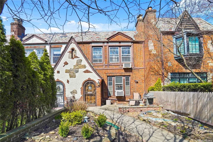 Come home to this beautiful brick Tudor style attached home located at 94-17 68th Avenue, Forest Hills, NY 11375. This single family home boasts 3 spacious bedrooms and 1 and a half bathrooms. As you enter, you&rsquo;ll be greeted by a sunken living room with exposed beams and a cozy fireplace, perfect for relaxing on chilly nights. Master bedroom has a sunroom that would be great for a home office. The house features a community driveway with a one car garage, making parking a breeze. Natural gas heating ensures that you&rsquo;ll be warm and toasty throughout the colder months. This home can use some minor improvements to add to its charm and character. Its prime location in Forest Hills makes it the perfect place to call home, with easy access to everything that makes this neighborhood special. Enjoy concerts at the Forest Hills Stadium, appreciate the easy access to the railroad or subways, stroll along Austin Street to experience all the restaurants, shopping, and entertainment this area has to offer. Don&rsquo;t miss out on the opportunity to own this gem. Schedule a viewing today and imagine yourself living in this beautiful Forest Hills home.