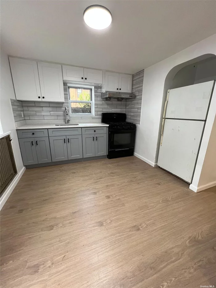 It Is a Spacious Beautiful Apartment, with brand-new renovation. Living Room with 3 bedrooms and 1 bathroom. New kitchen, New Floor, Private backyard. Excellent Neighborhood, And a great school. Great Location Close To All. Convenient To Everything. Heating and water included.