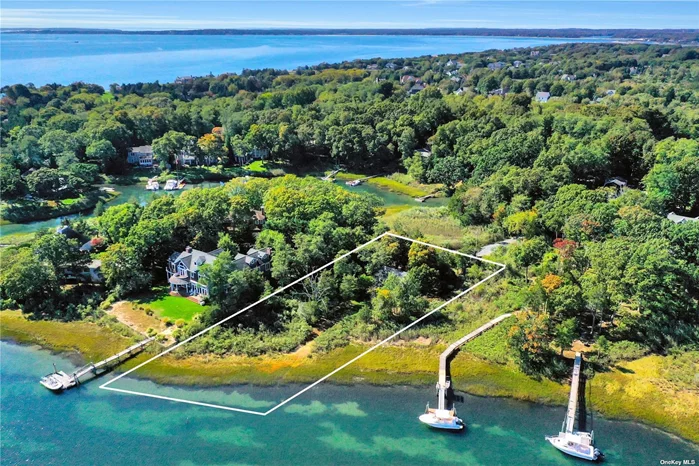 Southold- Bayview Peninsula. Exquisite Waterfront Opportunity. Sweeping South Easterly water views over Cedar Beach Inlet to the South Fork with direct access from the Inlet into Peconic Bay. A natural paradise with the protected Inlet perfect for kayaks and canoes. Beautiful half acre plus waterfront parcel with 122 feet of protected shoreline. Existing 1BR, 1BA cabin with a wood burning fireplace was moved to the property around 1960. Can be optimized for use as is, made into a an incredible tiny retreat, or expanded and customized to create the home of your dreams. Vineyards, breweries, farm stands, shops, restaurants, and Cedar Beach Park nearby. This prime waterfront property has all the potential for something fabulous.