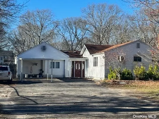 Opportunity Awaits!! Ranch Home Located in Center Moriches. Just Shy of 1/2 Acre of Property. Has a Garage and a Basement. Great Starter Home or Investment Property. The information provided is estimated to the best of our abilities at this time.