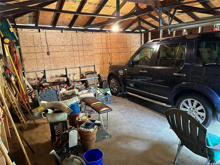 Two car garage and storage