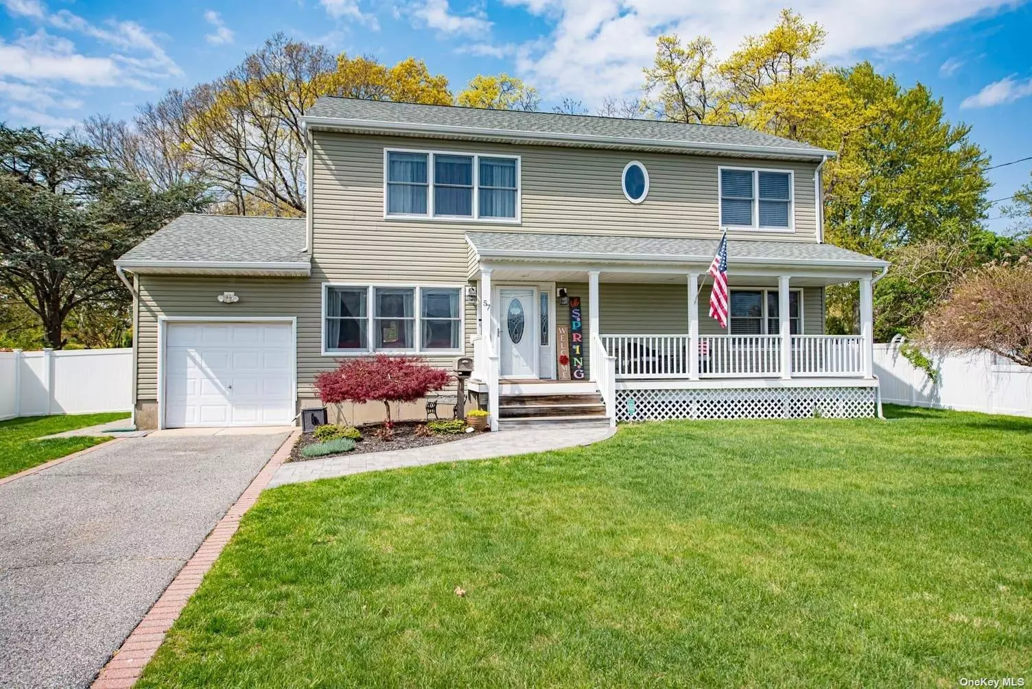 This Is The One You Waited For! A Diamond Colonial Built 2014. Country Living Front Porch Steps Into a two-Story Staircase, Foyer, Formal Living Room, Beautiful Eat in Kitchen Dining Room, Ground Floor, Primary Suite Bonus, Media Room, Upstairs Holds Four Bedrooms, Guest Bath And 2nd Primary Suite With Walk-In Closet And Full Bath. Full Basement With One Car Attached Garage, and Beautiful Backyard That Is Completely Fenced In!