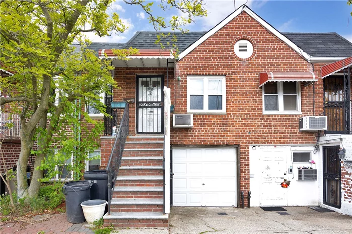 Attached brick 1-family 20&rsquo; X 42Ft, R4 Zoning. Each level has a separate front entrance and separate exit to the backyard. Two bedrooms on the upper level (1st floor) and one bedroom on the lower level. Great as a starter or investment home. Easily converts to a legal 2-family for rental income. Great layout. Bedroom approx sizes (in feet): 10&rsquo;4x15&rsquo;8, 8&rsquo;2x12&rsquo;2 and 10&rsquo;7x16&rsquo;0. Prime Flushing/Fresh Meadows location conveniently located near LIE, Kissena Park & golf course, shops, dining, schools, hospital, transportation Q17, Q65, Q88, QM4. Please note that Mount St. Mary Cemetery is located across the street, however, it&rsquo;s a 4-lane street with a middle divider. (It does offer unobstructed views!).