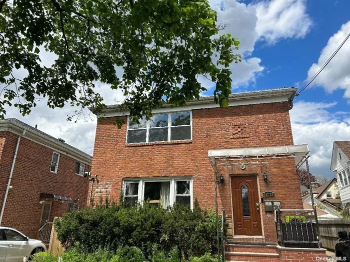 Newly Renovated in 2023, New Windows/Eat-in Kitchen/Wood Floor/Bathroom. 4 Br/2 Full Bath, 1300 sf, Large L/R. Parking space. Walk to Bus/LIRR. Credit Check & Income Verification required.