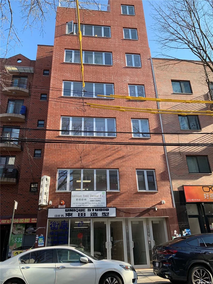 3rd Floor, store/offices+ finished balcony, Central AC, Elevator, three exits each floor, great income/high ROI, Monthly Maintenance fee $400 per floor