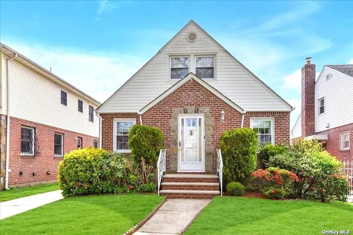 Beautiful Detached Brick One Family House With 4 Bedrooms, 2 Baths + Finished Basement w/Sep/Ent & One Car Garage. 26x38 Building Size & 40x100 Property. Mid-Block On Quiet Tree-Lined Street. Convenient To All Shopping, Transportation. Great Flow Of Entertaining. Exceptional Opportunity ! Best School Dist#26. Walk to Ps203 & Cardozo H.S. Prime Bayside Location ! Must See This Home ! Will not last !