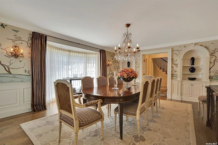 Formal dining room w. large window