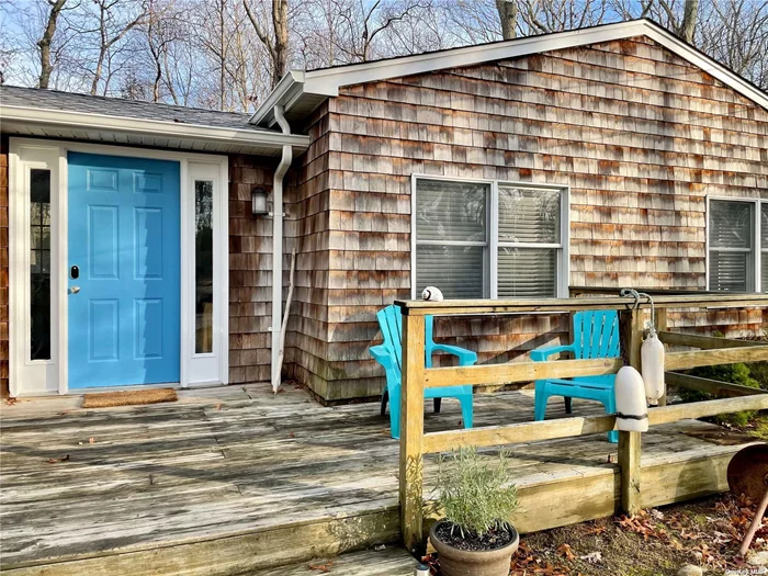 Home is Where the Heart is. Charming Updated Cedar Shake Ranch on Paradise Shores Road with Deeded Beach Rights. Home Features Open Concept Kitchen, Living and Dining Room with 3 Bedrooms, 1 1/2 Bath.