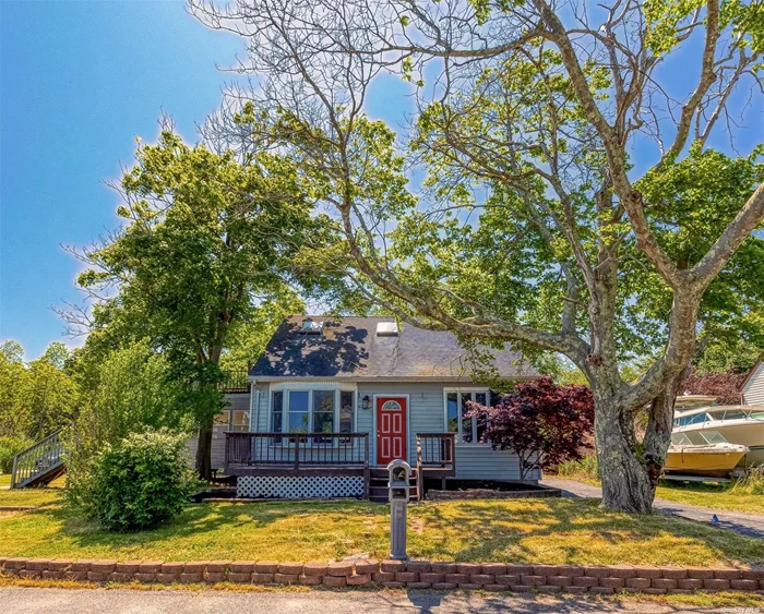 Cozy cape within walking distance to some of Long Island&rsquo;s pristine beaches! Enjoy the water views from your front and back decks. Inside there are 5 nice sized bedrooms, upper and lower bath, spacious kitchen, bright and sunny living room, laundry/mud room, and a large detached garage. Outside there is plenty of yard space to enjoy the warm summer nights. This one will not last! Book your appointment today!