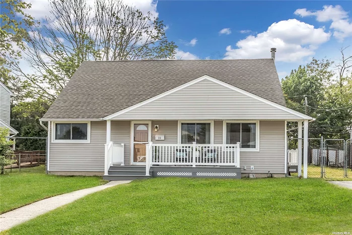 Beautifully Maintain A-Line Cape with adorable front porch, Updated Kitchen with Kraftmaid Maple Cabinet & Gray Quartz Countertops. 2 Beatufully Updated Bathrooms, 4 Large Bedrooms, (3rd bedroom can be a formal Dining Room if Desire). Hardwood Floors through out, updated roof, siding and windows. Large Basement with great potential. Nice Yard for Entertaining. Home close to Shops, Restaurants, Parkway & Parks.