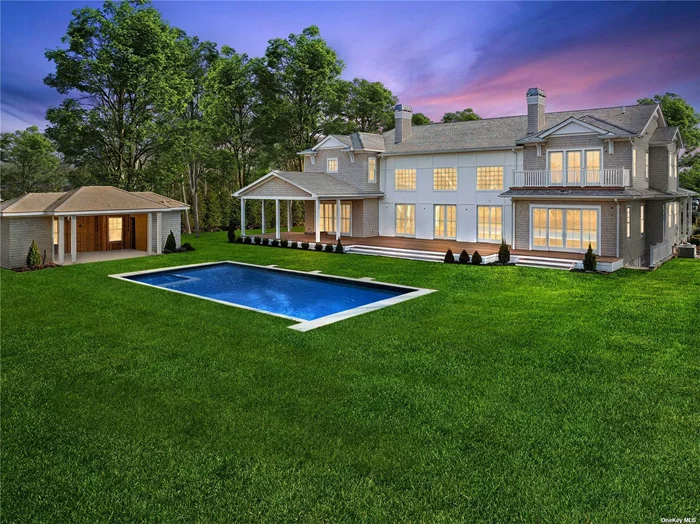 Introducing an exquisite new construction in the highly sought-after village of Quogue. This stunning property offers the perfect blend of luxury, comfort, and modern design. Boasting five spacious bedrooms and 6.55 bathrooms, this newly constructed home provides ample space for both family living and entertaining guests.  Inside, the home showcases a state-of-the-art kitchen that will delight any aspiring chef. With top-of-the-line appliances, custom cabinetry, and an expansive island, this kitchen offers both style and functionality. The open-concept layout seamlessly connects the kitchen to the spacious living area, allowing for effortless entertaining and creating a warm and inviting atmosphere.  The standout features of this property are truly exceptional. As you step inside, you&rsquo;ll be greeted by a grand foyer leading into an expansive space perfect for entertaining. Outside, enjoy the patio or screen porch, ideal for enjoying the gentle breeze while sipping your morning coffee or relaxing in the evening. The outdoor oasis beckons with a magnificent 25x40 gunite pool accompanied by a built-in spa, creating a resort-like ambiance in your very own backyard. For added convenience, there&rsquo;s a pool house featuring an outdoor shower and a half bathroom, ensuring a seamless and enjoyable outdoor experience for you and your guests. This meticulously designed property in Quogue presents a remarkable opportunity to live in luxury and enjoy the ultimate coastal lifestyle.